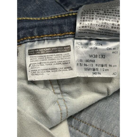 Levi 541 Jeans Mens W38 L32 Blue Denim Slight Taper Relaxed Stretch - Picture 2 of 16